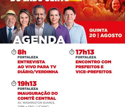 Comitê Central da Coligação “Ceará Forte, do Lado Certo” é inaugurado com festa e mobilização